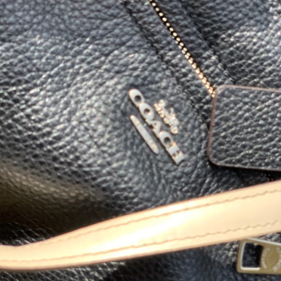 Coach black pebble leather & snakeskin Prairie satchel w/crossbody strap - Picture 16 of 16